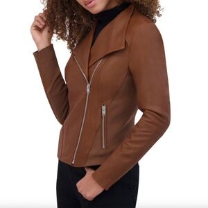 Marc New York | Andrew Marc - Felix Genuine Leather Moto Jacket - Whiskey